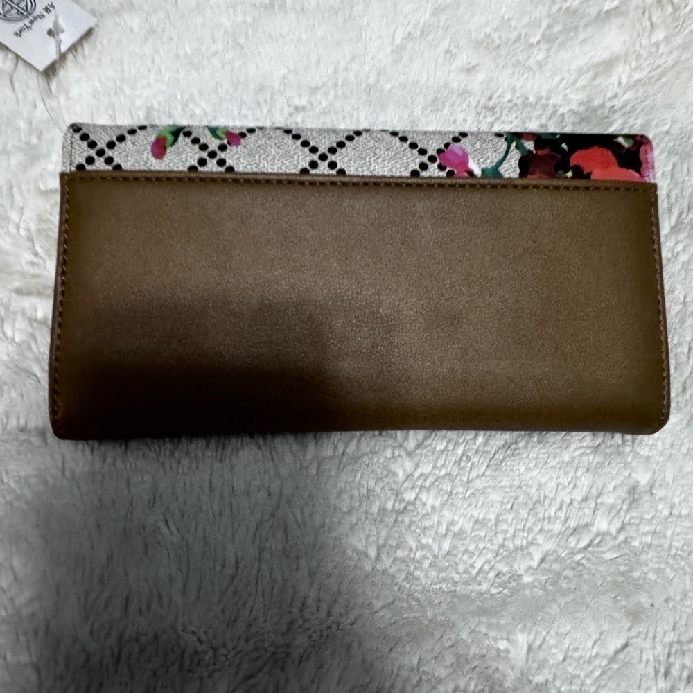 AR New York Floral Print Wallet with Matching Wristlet Strap - Picture 6 of 8